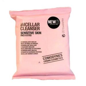 Comodynes Toallitas Desmaquillantes Micelar Piel Sensible, 20 Toallitas