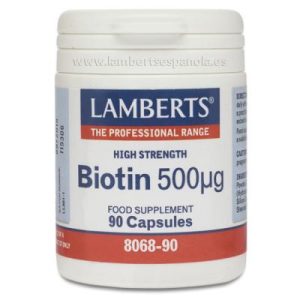 Biotina 500 mcg 90cap, Lamberts