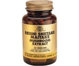 Solgar Reishi, Shiitake y Maitake (Extracto De Hongos). 50 Cápsulas Vegetales.