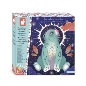 Kit Creativo – Puntillismo Pintura 3D Animales Cósmicos Janod