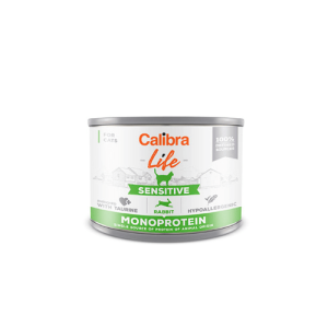 Calibra Life Sensitive Conejo Latas Para Gatos Pack Ahorro 6×200 Gr