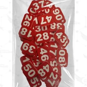 Números para Jaulas (del 1 al 10) – Rojo