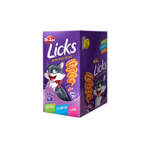 Dr Zoo Licks Snack Líquido De Pollo Para Gatos Pack Ahorro 12x4x15 Gr