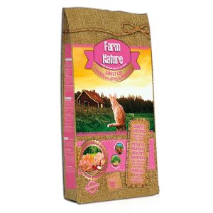 Farm Nature Gato – Pollo con Manzana y Calabaza