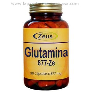 Glutamina 877 mg Zeus, 90 Cápsulas