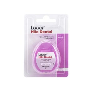 Lacer Hilo Dental Fibra Suave Sabor Menta,  50 metros