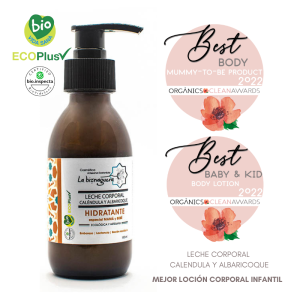 Leche corporal caléndula y albaricoque 150ml, La Biznaguera