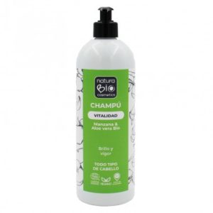 Champú natural Vitalidad aloe y manzana de 740ml, NaturaBIO Cosmetics