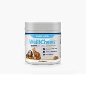 Wellichews Premios Blandos Multivitamínico Para Perros Senior Pequeños Y Gatos Senior 120 Unidades