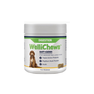 Wellichews Premios Para La Salud Digestiva Y Bienestar En Perros Medianos y Grandes 60 Unidades