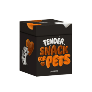 Yogupet Tender Snack Salmón y Pavo Caja Negra Para Perros y Gatos