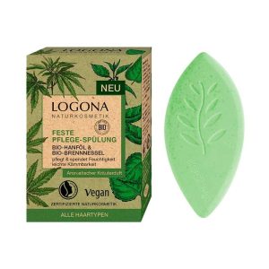 Acondicionador sólido natural cáñamo y ortiga Bio, Logona