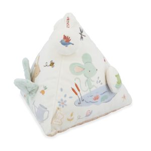 Pirámide de actividades con sonidos de tela. Kaloo