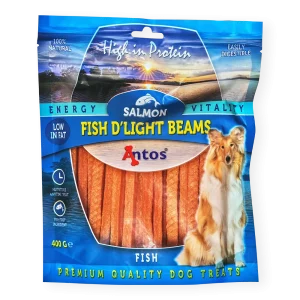 Snacks Fish D’light Beams de Salmón para Perros y Gatos – Antos